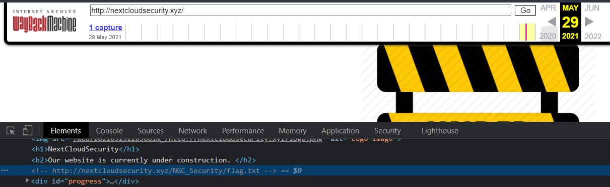 Flag link as HTML comment in archived snapshot of website