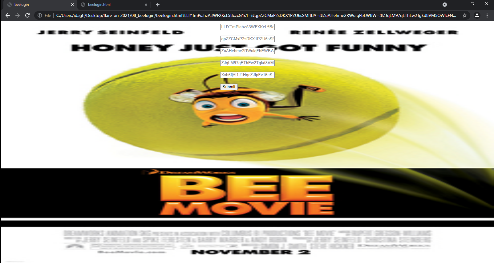 Bee Webpage Login