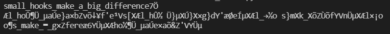 Output of Python solution script shows password with non-printable characters trailing behind