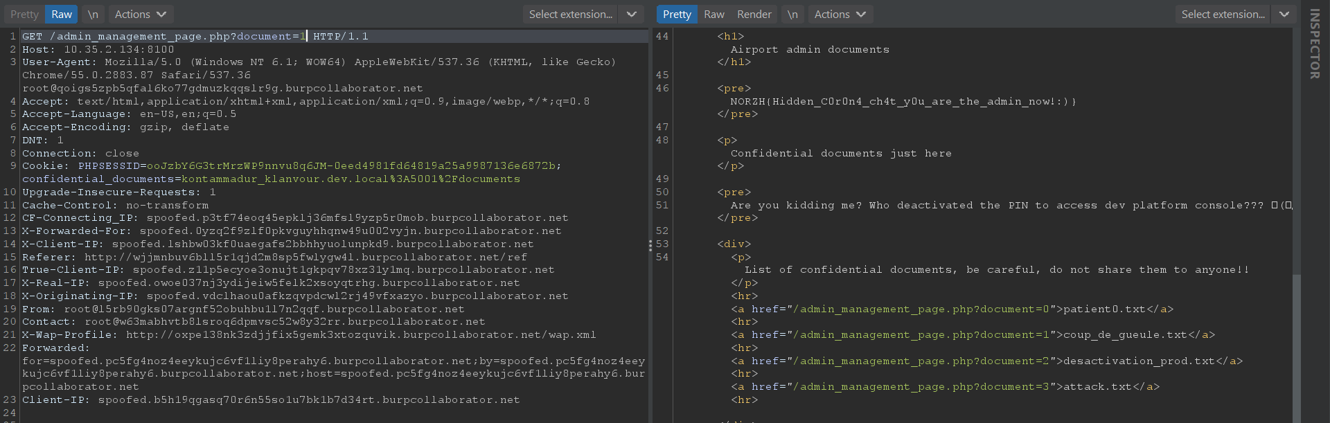 Viewing document which complains about the disabling of the dev console PIN