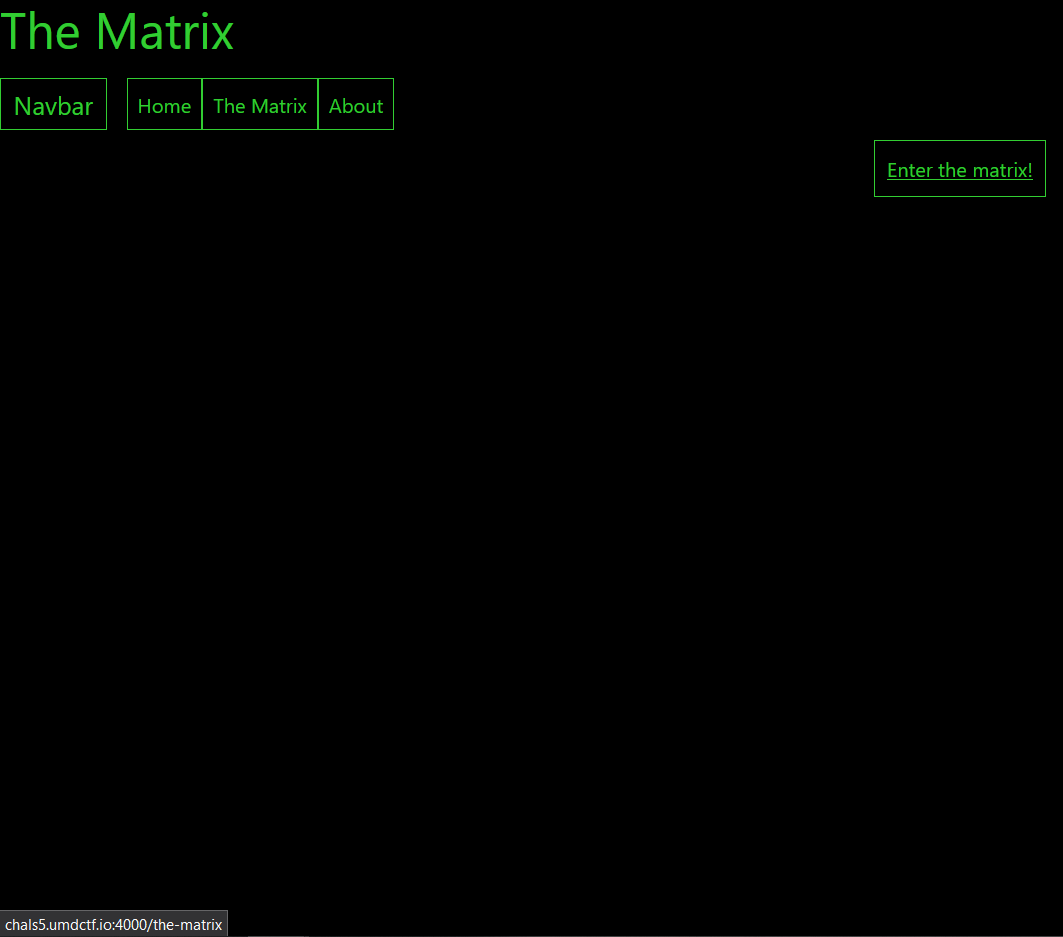 The Matrix webpage